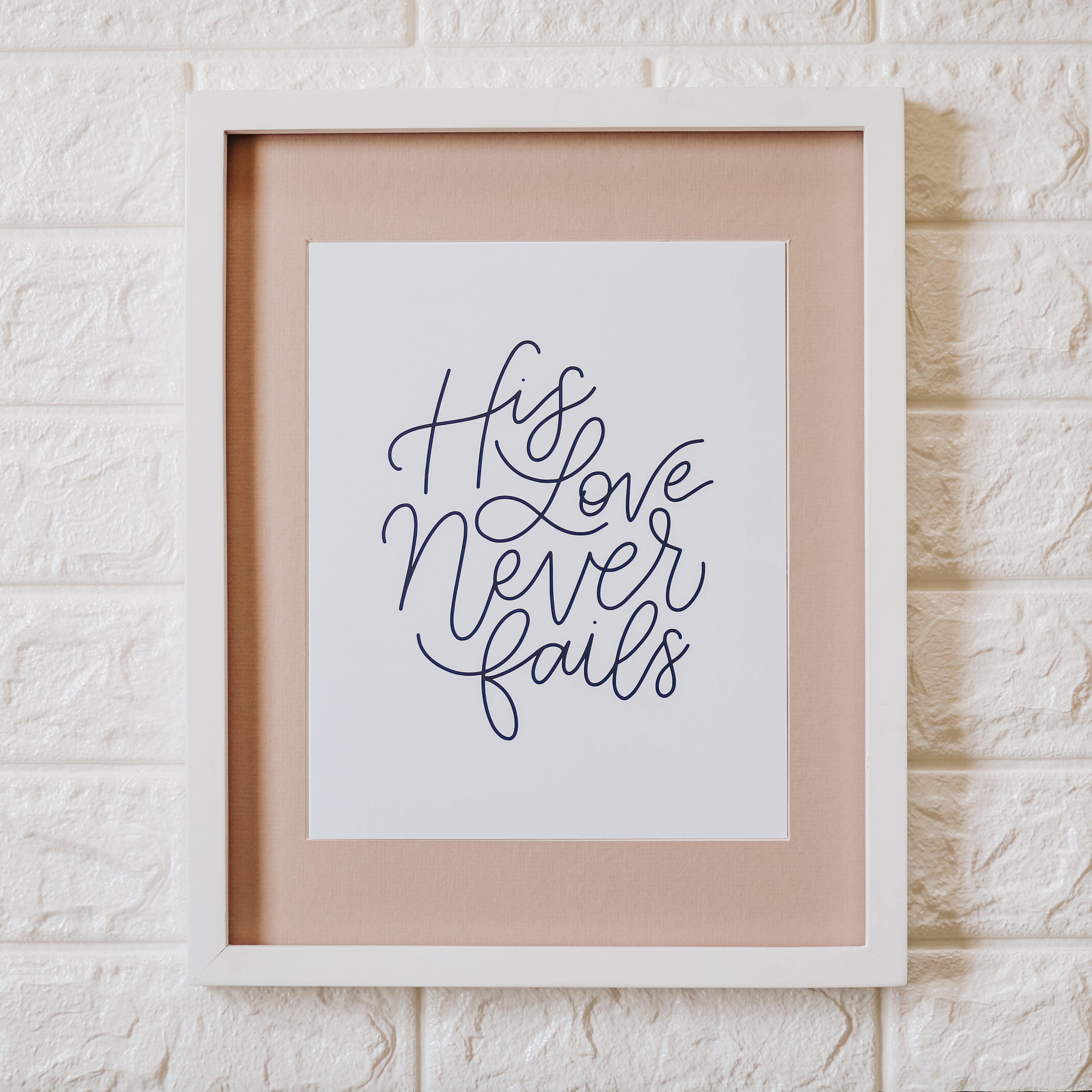 His Love Never Fails Print – The Daily Grace Co.